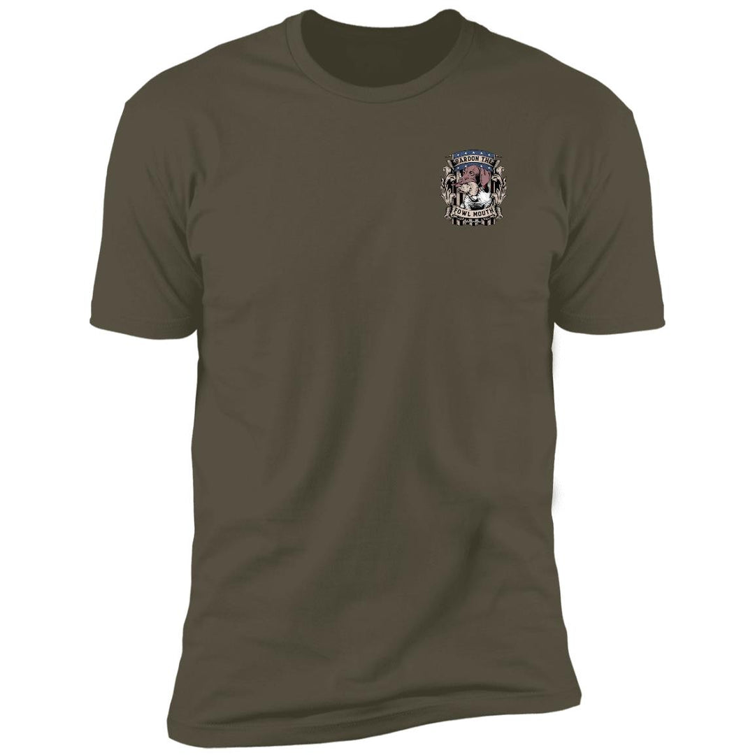 Pardon The Fowl Mouth™ Quail :: Mens SS Tshirt :: Fowl Language™